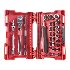 "Set scule Set of tools mixed 38 pcs socket / drive: 1/4"" packaging: plastic box" MILWAUKEE 4932479096