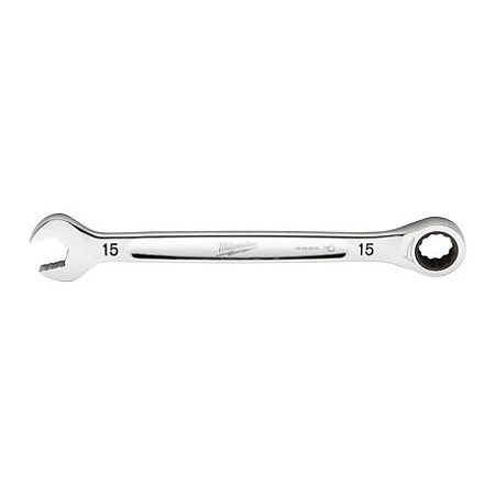 Chei Wrench combination / ratchet with a ratchet 12-angle / Hexagonal metric size: 15 mm MILWAUKEE 4932471508