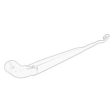 Brat ghidaj, stergator parbriz Wiper arm with blade front  MINI F55 F56 F57 R50 R53 R56 06.01- OE BMW 61 61 9 449 970