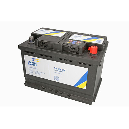 Acumulator Pornire Acumulator CARTECHNIC 12V 74Ah/680A ULTRA POWER R+ borna standard 278x175x190 B13 - flansa de montare 10.5 mm pornire CARTECHNIC CART574104068