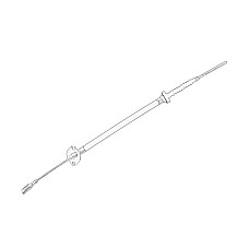 Cablu ambreiaj Clutch cable 578mm/276mm FIAT CINQUECENTO SEICENTO / 600 0.9 07.91-12.08 OE FIAT 7680262