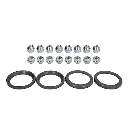 Trusa de montare a jantei de aliaj Fitting kit I 72x561 N M12x15 K19 OPEN 1 kit / 4 wheels - B/N qty 16 MAK MAK 8000000305