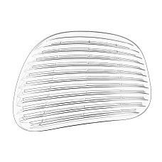 Grila radiator Front grille element Grid R JOHN DEERE 5070M 2WD 5070M 4WD 5080M 2WD 5080M 4WD 5080R 5080RN 5090M 2WD 5090M 4WD 5090R 5090RN 5100M 2WD 5100M 4WD 5100R 5100RN 5620 5720 OE JOHN DEERE R225781-JD