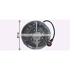 Cupla, ventilator radiator Fan clutch number of pins: 5 RVI KERAX DXi13 05.06- HIGHWAY 61041017HW