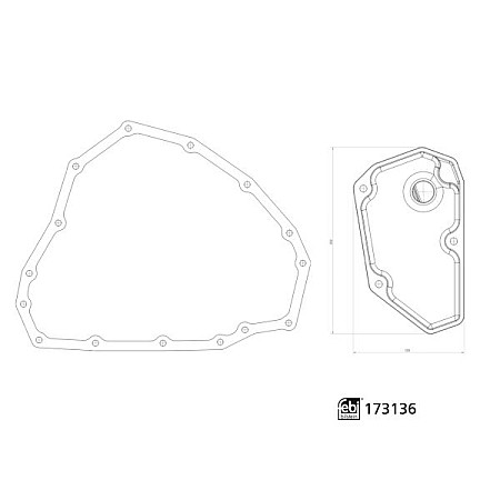 Set filtre hidraulice, cutie e vit.automata Gearbox hydraulic filter DACIA DUSTER NISSAN JUKE MICRA IV NOTE QASHQAI I QASHQAI II SENTRA VII RENAULT ARKANA I CLIO V FLUENCE KAPTUR MEGANE IV SANDERO/STEPWAY II 1.0-2.0 05.10- FEBI BILSTEIN 173136