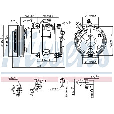 Compresor, climatizare Air-conditioning compressor ACURA MDX HONDA ODYSSEY PILOT 3.5/3.7 09.05- NISSENS NIS 890882