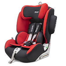Scaun copil Car seat ECE R129 I-SIZE 9-36 kg. 76-150 cm. Black/Red ISOFIX SPARCO SPRO 1000IRD