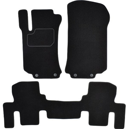 Covoras podea textil Floor mats Velours 3 pcs front/rear set colour neagra MERCEDES R W251 V251 08.05-12.14 Off-road / SUV 5 places MAMMOOTH MMT A041 MER255 PRM 01