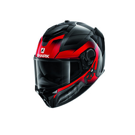 Cati integrale Casca casca cu fata intreaga SHARK SPARTAN GT CARBON SHESTTER culoare gri/negru/rosu marime S unisex SHARK HE7005E-DRA-S
