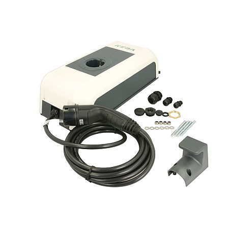 Dispozitiv de incarcare ca, vehicul electric AC charger Wall-mount charger P30 a-series 120283 phases quantity: 1 74kW colour: grey/white cable type 2 New 2021 a-series EN Type2 1p 6m Cable 74 kW-WH KEBA KC-P30-EC240431-000