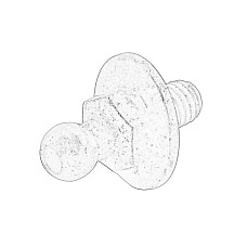 Surub, sistem de esapament Gas spring bracket L/R ball pin  SKODA OCTAVIA III 1.0-2.0D 11.12-10.20 OE VW 5E5 827 439A