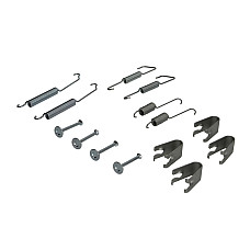 Set accesorii, sabot de frana Set de montaj pantofi de frana LUCAS MERCEDES 124 W124 A W168 1.4-2.5D 12.84-08.04 QUICK BRAKE QB105-0773