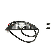 Lampa gabarit Outline marker lights L/R red/white LED height 125mm width 39mm depth 32mm surface hose length 500 no hanger 9/32V JOKON 12.0016.000