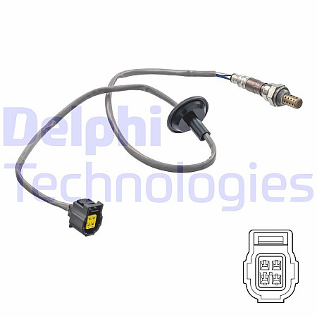 Sonda lambda 915mm CHEVROLET EPICA KIA SORENTO I MAZDA CX-7 MITSUBISHI ASX LANCER VIII SUZUKI BALENO 1.2-2.4 08.02- DELPHI ES21335-12B1