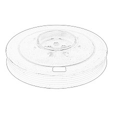 Fulie curea, arbore cotit Crankshaft pulley BMW MINI R56 R57 R58 CLUBVAN R55 COUNTRYMAN R60 PACEMAN R61 TOYOTA AURIS AVENSIS VERSO 1.6D/2.0D 05.09-12.18 OE BMW 11 23 8 477 129