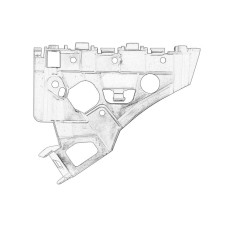 Suport, bara protectie Ghid bara de protectie Fata Stanga latura plastic OPEL ASTRA J ASTRA J GTC 1.3D-2.0D 09.09- OE OPEL 13368872