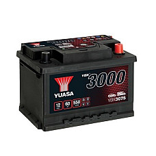 Acumulator Pornire Battery YUASA 12V 60Ah/550A YBX3000 SMF R+ standard 243x175x175 B13 starting YUASA YBX3075