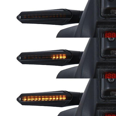 Lumina semnalizare Indicator front/rear L/R lED indicators a set of 2 indicators indicator colour: neagra 13W with certification of approval OXFORD OX621