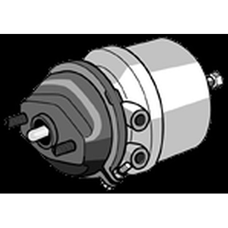 Cilindru de pretensionare Servomotor frana Spate 24/24 cursa: 57mm/57mm M22x15mm M16x15mm disc EVOBUS MERCEDES KNORR BS 9520