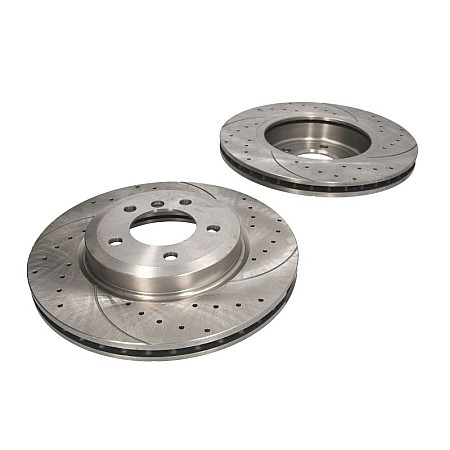 Disc frana de performanta High-efficiency brake disc SPEEDMAX Ventilated Cut-Drilled front  L/R outer diameter 325 mm thickness 25 mm 2pcs BMW 3 E46 Z4 E85 Z4 E86 2.5/3.0/3.0D 10.99-08.08 SPEEDMAX C3B026JCTUOTUV