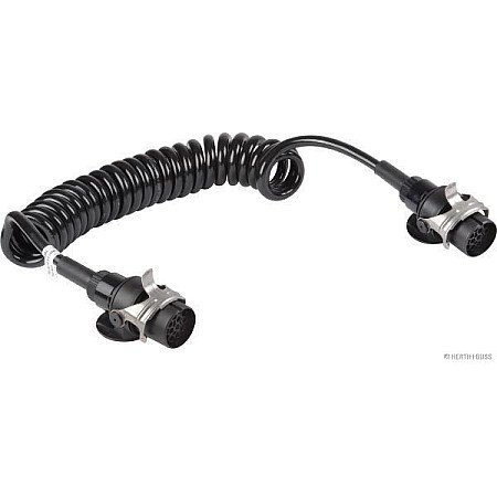 Cablu infasurat Sirma electrica spiralata poliuretan lungime de lucru 4m cu mufe numar pini: 15 tip stecher: ADR 24V numar cabluri: 12x15+3x25mm HERTH+BUSS PARTI ELECTRICE 51276694