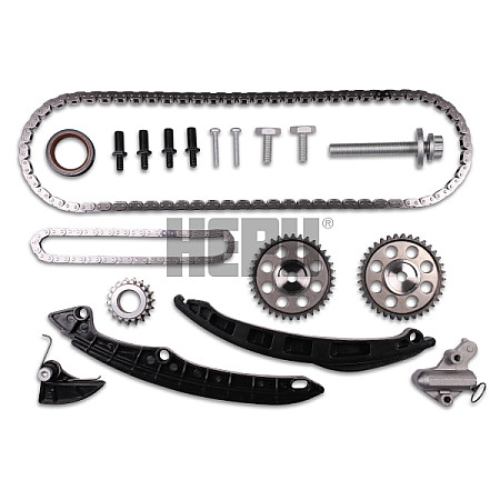Chit lant de distributie Timing set chain + sprocket SKODA FABIA II VW GOLF PLUS V GOLF V POLO 1.2LPG/1.4/1.6 02.02-11.14 HEPU HEP21-0466