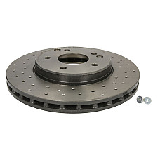 Disc frana Brake disc BREMBO Xtra 1pcs Drilled front  L/R outer diameter 288 mm thickness 25 mm MERCEDES C CL203 C T-MODEL S202 C T-MODEL S203 C W203 1.6-2.3 06.97-06.11 BREMBO 09.8411.1X