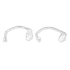 Senzor de avertizare,uzura placute de frana Brake pad wear sensor rear length: 180mm IVECO DAILY OE IVECO 42579526