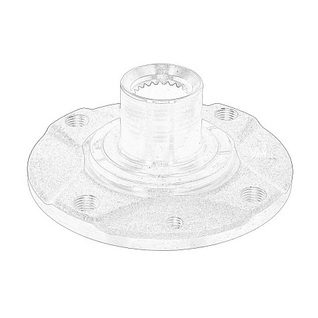 Butuc roata Wheel hub front CITROEN NEMO NEMO/MINIVAN FIAT FIORINO/MINIVAN QUBO LANCIA YPSILON PEUGEOT BIPPER BIPPER TEPEE 1.2-1.4CNG 11.07- OE FIAT 51785516