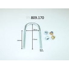 Brida arc Leaf spring shackle 170mm M14  FORD TOURNEO CONNECT V408 NADWOZIE WIELKO TOURNEO COURIER B460 TRANSIT TRANSIT CONNECT V408/MINIVAN TRANSIT COURIER B460 1.0/2.2D 04.06- LS GERMANY 809170-LS