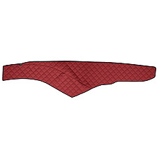 Material pentru plansa de bord Covoras de bord cabina lata 250 cm rosu Piele matlasata EKO ECO-LEATHER Q MERCEDES ACTROS MP4 / MP5 07.11- F-CORE F-CORE FD04 RED
