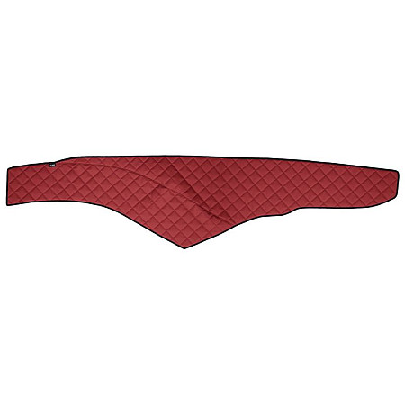 Material pentru plansa de bord Covoras de bord cabina lata 250 cm rosu Piele matlasata EKO ECO-LEATHER Q MERCEDES ACTROS MP4 / MP5 07.11- F-CORE F-CORE FD04 RED