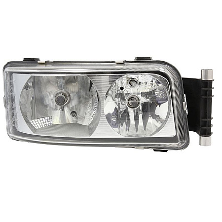 Far Headlamp R 2*H7/H21W/W5W electric with daytime running light insert colour: chromium-plated MAN LIONS CITY TGM I TGS I 02.09- ZKW 569.24.000.27