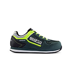 Protectia picioarelor SPARCO incaltaminte de protectie GYMKHANA marime 40 categorie protectie S1P SRC material microfibra net culoare negru verde botul compozit TEAMWORK 07527 VSLI 40