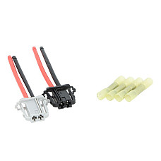 Kit repar. cabluri, ventilat. habitaclu(sist.preincalz.motor Harness wire for interior blower 100mm number of pins: 4 4 4 wires heat shrinkable quick-coupler with glue with neagra terminal with grey terminal FIAT GRANDE PUNTO ALFA ROMEO MITO AKUSAN K06W03