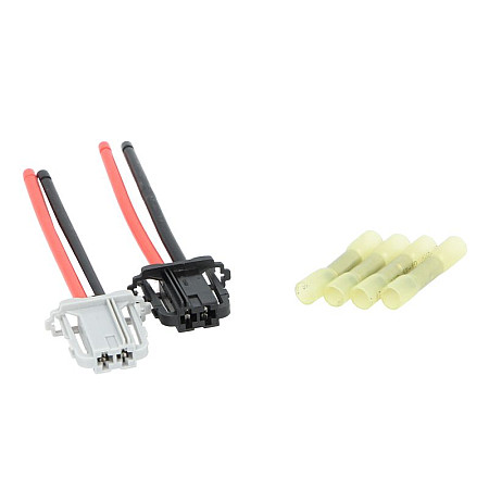 Kit repar. cabluri, ventilat. habitaclu(sist.preincalz.motor Harness wire for interior blower 100mm number of pins: 4 4 4 wires heat shrinkable quick-coupler with glue with neagra terminal with grey terminal FIAT GRANDE PUNTO ALFA ROMEO MITO AKUSAN K06W03