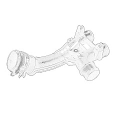 Furtun ear supraalimentare Air inlet pipe plastic DS DS 3 DS 4 DS 5 CITROEN BERLINGO BERLINGO MULTISPACE BERLINGO/MINIVAN C3 AIRCROSS II C3 II C3 III C3 PICASSO C4 CACTUS C4 GRAND PICASSO II 1.6D 04.08- OE PEUGEOT 9804177580