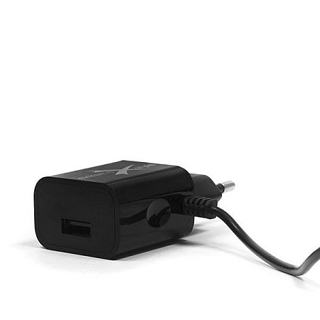 Incarcator auto AC charger 24A output: microUSB/USB neagra 12W EXTREME MMT A164 LAD000234