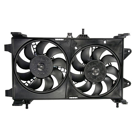 Ventilator, radiator Ventilator radiator cu carcasa FIAT PUNTO 1.3D/1.8/1.9D 09.99-03.12 TYC TYC 809-0002
