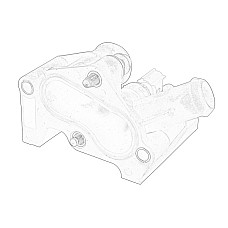 Flansa lichid racire Sistem de stub pipe FORD FIESTA II FIESTA III FIESTA IV FIESTA V FOCUS I PUMA 1.25/1.4/1.6 09.83-06.08 OE FORD 1531004