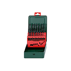 Aditiv vopsea Drill bit kit roller HSS-R 19 pcs drill bit diameter: 1 15 2 25 3 35 4 45 5 55 6 65 7 75 8 85 9 95mm intended use material: metal METABO 627151000