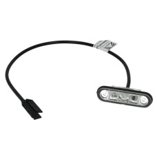 Lampa gabarit Outline marker lights L/R POSIPOINT II white LED height 243mm width 814mm depth 20mm embossed hose length 500 12/24V POSIPOINT II ASPOCK A31-7104-007