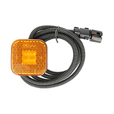 Lampa gabarit Outline marker lights L/R orange LED height 65mm width 65mm hose length 151 24V female connector with wire MAN F2000 L2000 M 2000 L M 2000 M TGA TGS I TGX I 06.93- GIANT 131-MA30273A