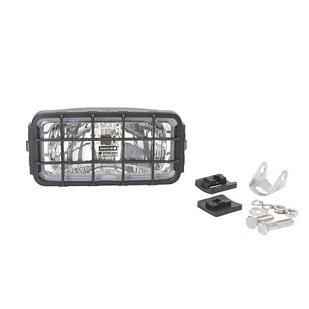 Far Universal headlamp L/R long-range H3 12/24V width 180mm height 86mm white plastic neagra grille WESEM HP2.10245.01