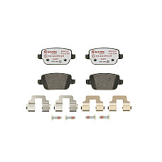Placute de frana - Tuning Brake pads - tuning XTRA rear road approval: Yes FORD FOCUS II GALAXY II GALAXY MK II KUGA I MONDEO IV S-MAX 1.6-2.5 05.06-06.15 BREMBO P 24 075X