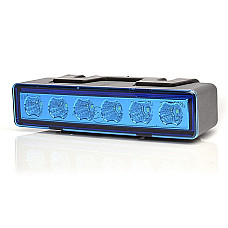 Girofar Rotating beacon blue 12/24V LED horizontal fixing directional WAS 899.1 W117