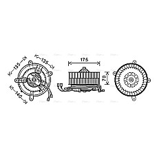Electromotor, ventilatie interioara Suflanta de aer MERCEDES E T-MODEL S210 E VF210 E W210 2.0-5.4 06.95-03.03 AVA COOLING MS8610 AVA