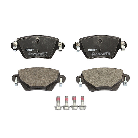 Set placute de frana Spate cu suruburi de ghidare a etrierului de frana FORD MONDEO III JAGUAR S-TYPE II XJ X-TYPE I 1.8-4.2 10.00-12.09 FERODO FDB1416