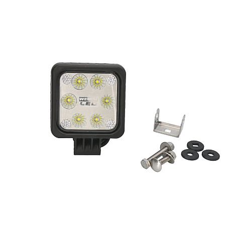 Lumina de lucru Lampa de lucru LED 12/24V 28W 2500lm numar elemente LED: 6 lungime: 100mm inaltime: 100mm adancime: 76mm cadru din plastic carcasa din aliaj Sirma de 05 m unghi de distributie a luminii 5 WESEM LED6F.49900