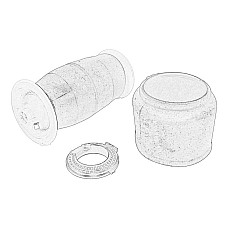 Burduf, suspensie pneumatica Air suspension bellows rear L/R with EDC BMW 5 F11 5 GRAN TURISMO F07 2.0-4.4 01.09-02.17 OE BMW 37 10 6 784 381